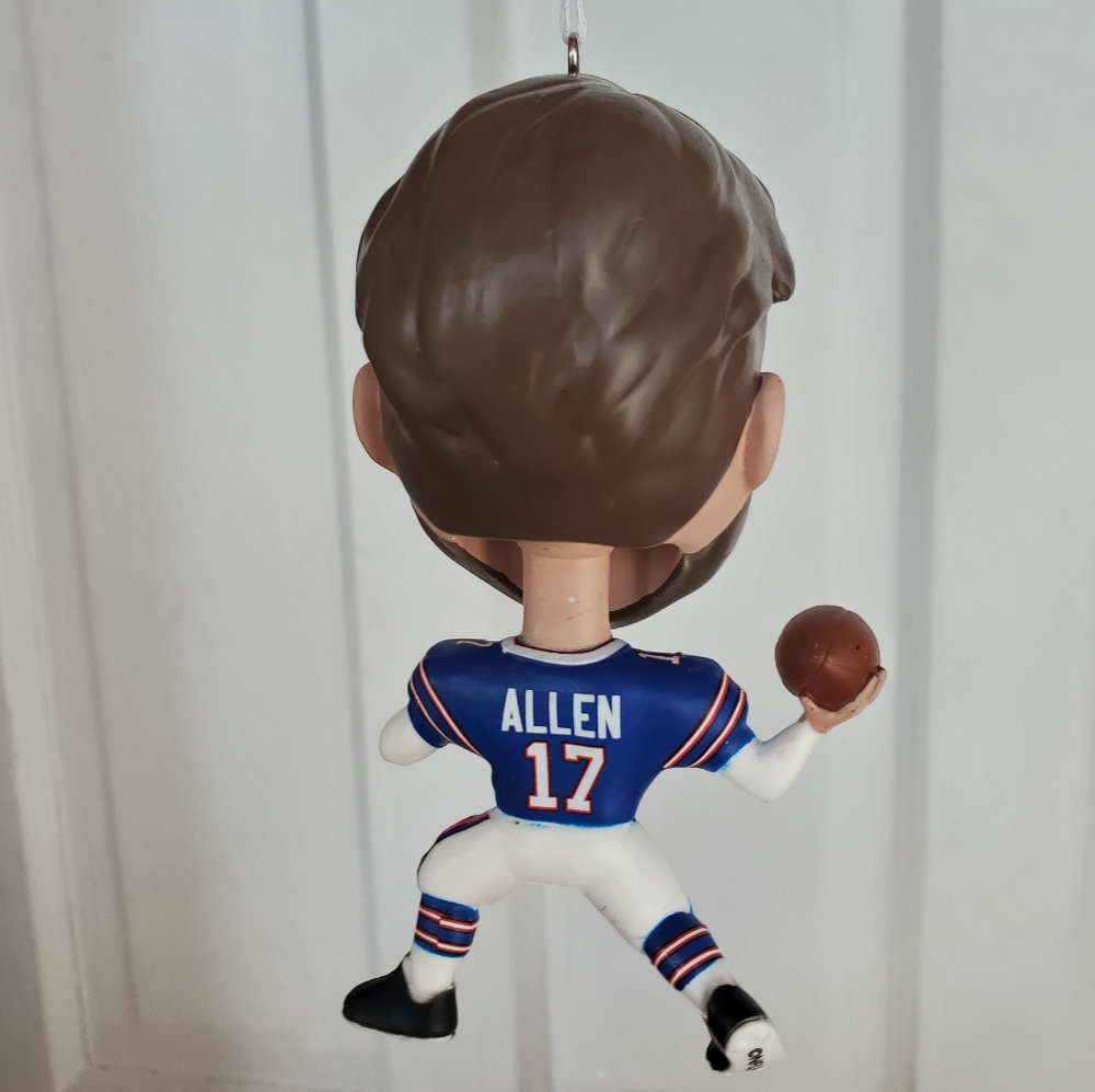 NIB 2022 Hallmark/ Josh Allen "Bouncing Buddy" Bobblehead Ornament - Picture 10 of 14
